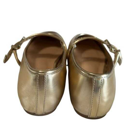 Steve Madden Burkett Gold Metallic Mary Jane Ballet Flats Womens SZ 8.5M - Picture 6 of 10